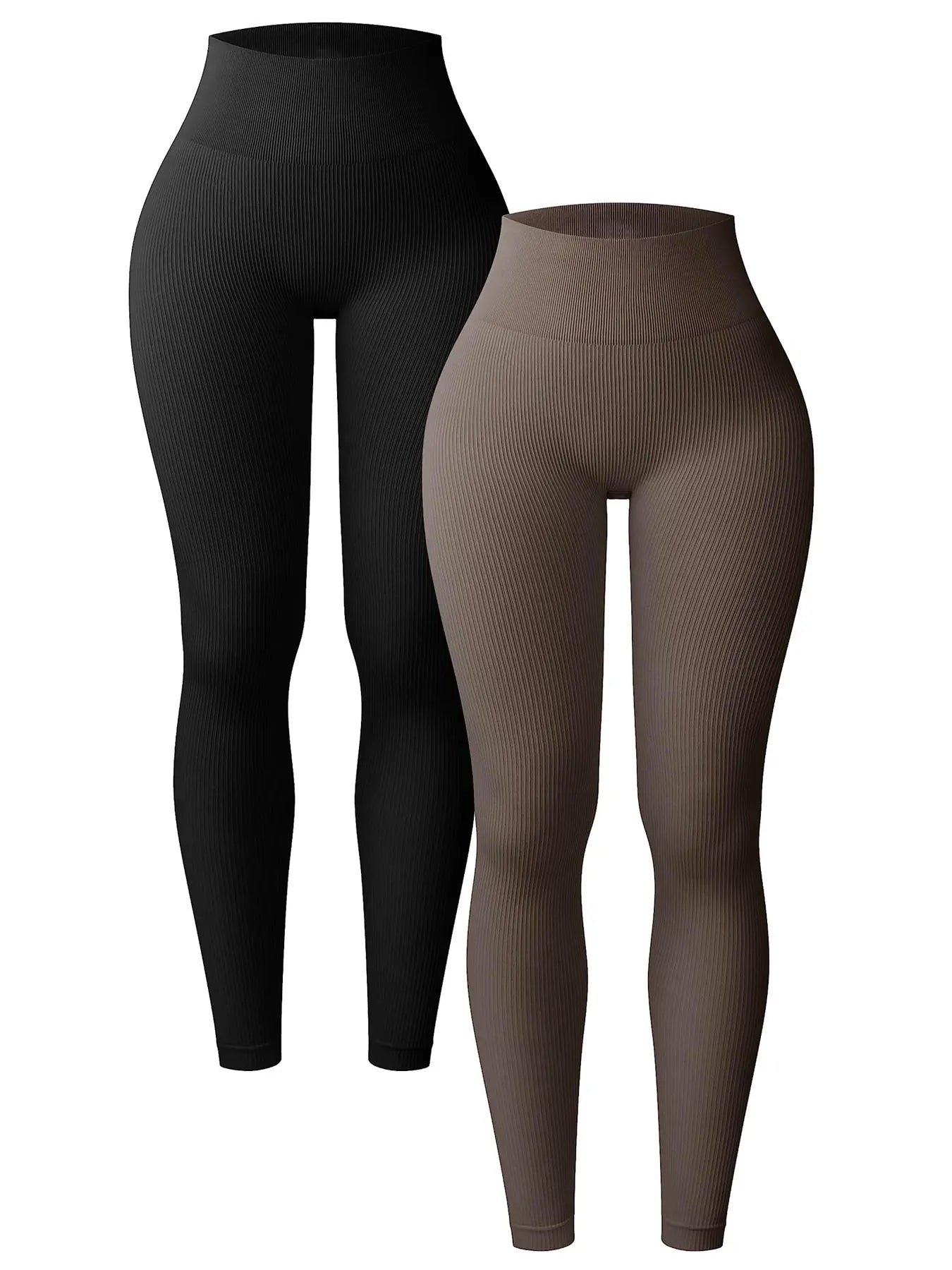 Women'S 1/2/3/4/5 Pcs Solid Color High Waist Sports Leggings, Casual Athleisure Style Comfy Breathable Skinny Pants for Yoga Gym Workout Running, Women'S Sport & Outdoor Clothing for Summer Spring Fall, High Waist Athletic Trousers, Four Season Leggings