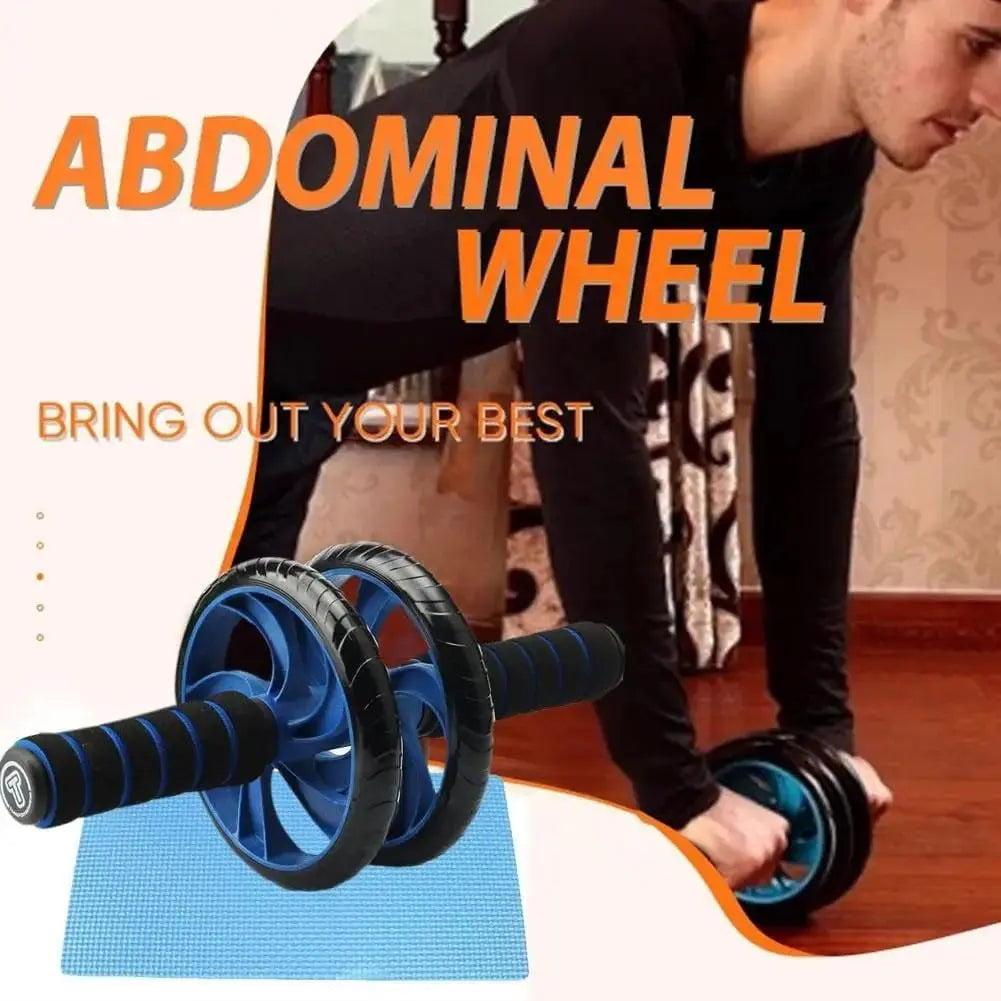 New Fitness Tool Set - Abdominal Exercise Wheels, Push-Up Bar with Cushioned Foam Grip & Non-Slip Construction, Ab Core Trainer, Abdominal Shaper - Ideal for Men’S & Women’S Fitness Training