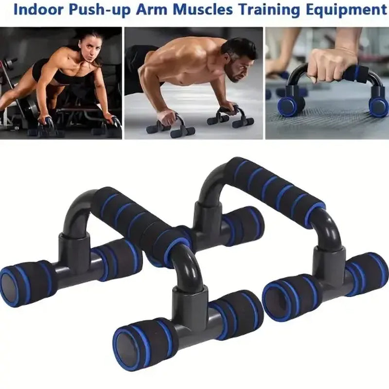 New Fitness Tool Set - Abdominal Exercise Wheels, Push-Up Bar with Cushioned Foam Grip & Non-Slip Construction, Ab Core Trainer, Abdominal Shaper - Ideal for Men’S & Women’S Fitness Training