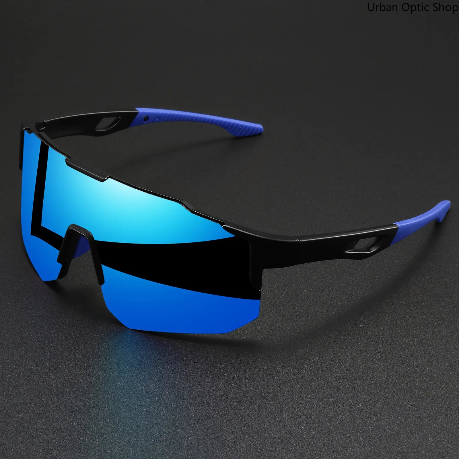 Oversized Wraparound Sports Sunglasses for Men Women, UV400 Protection Colorful Windproof anti Glare Eyewear, Comfort Fit Unisex Shades for Cycling Hiking Running Fishing Outdoor Activities