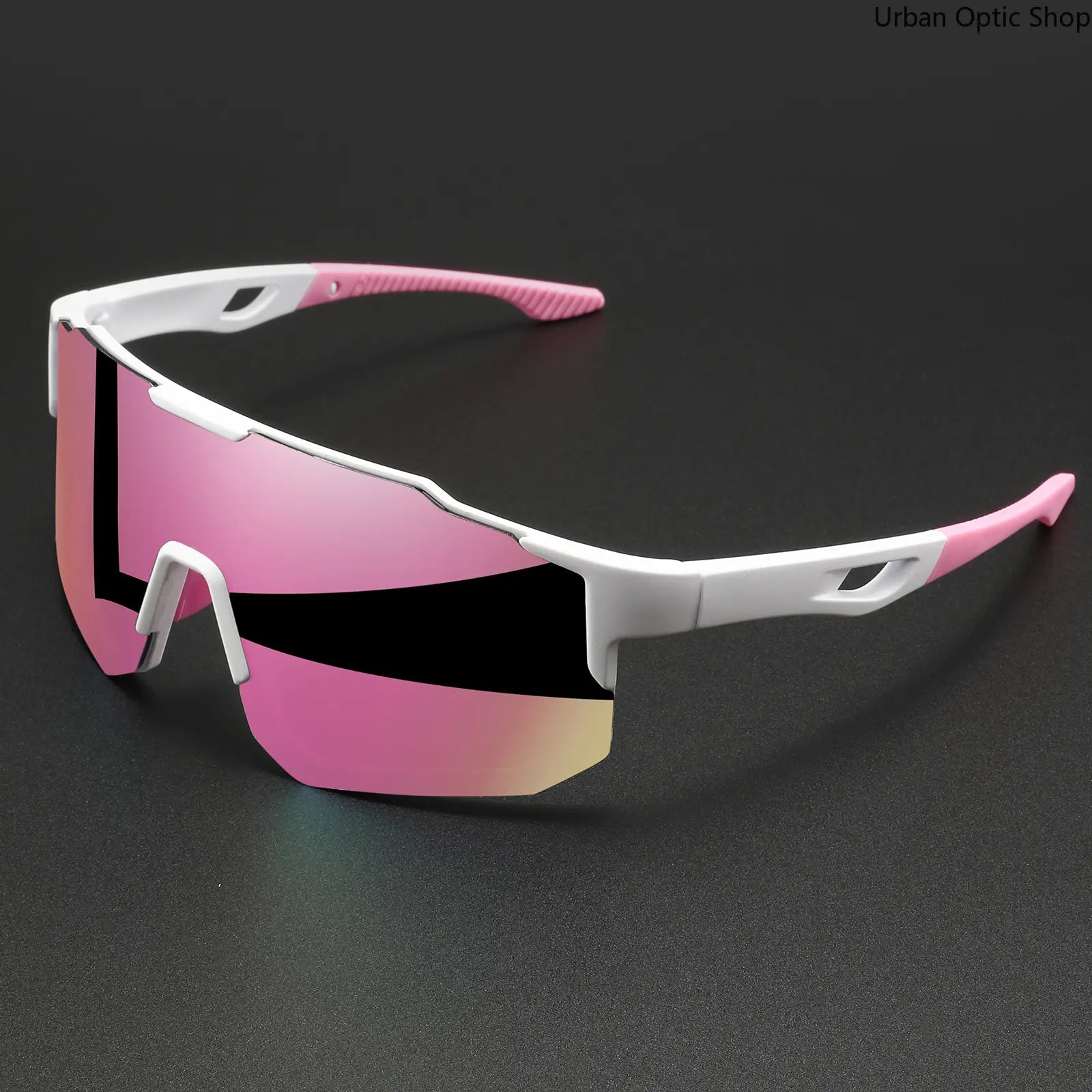Oversized Wraparound Sports Sunglasses for Men Women, UV400 Protection Colorful Windproof anti Glare Eyewear, Comfort Fit Unisex Shades for Cycling Hiking Running Fishing Outdoor Activities