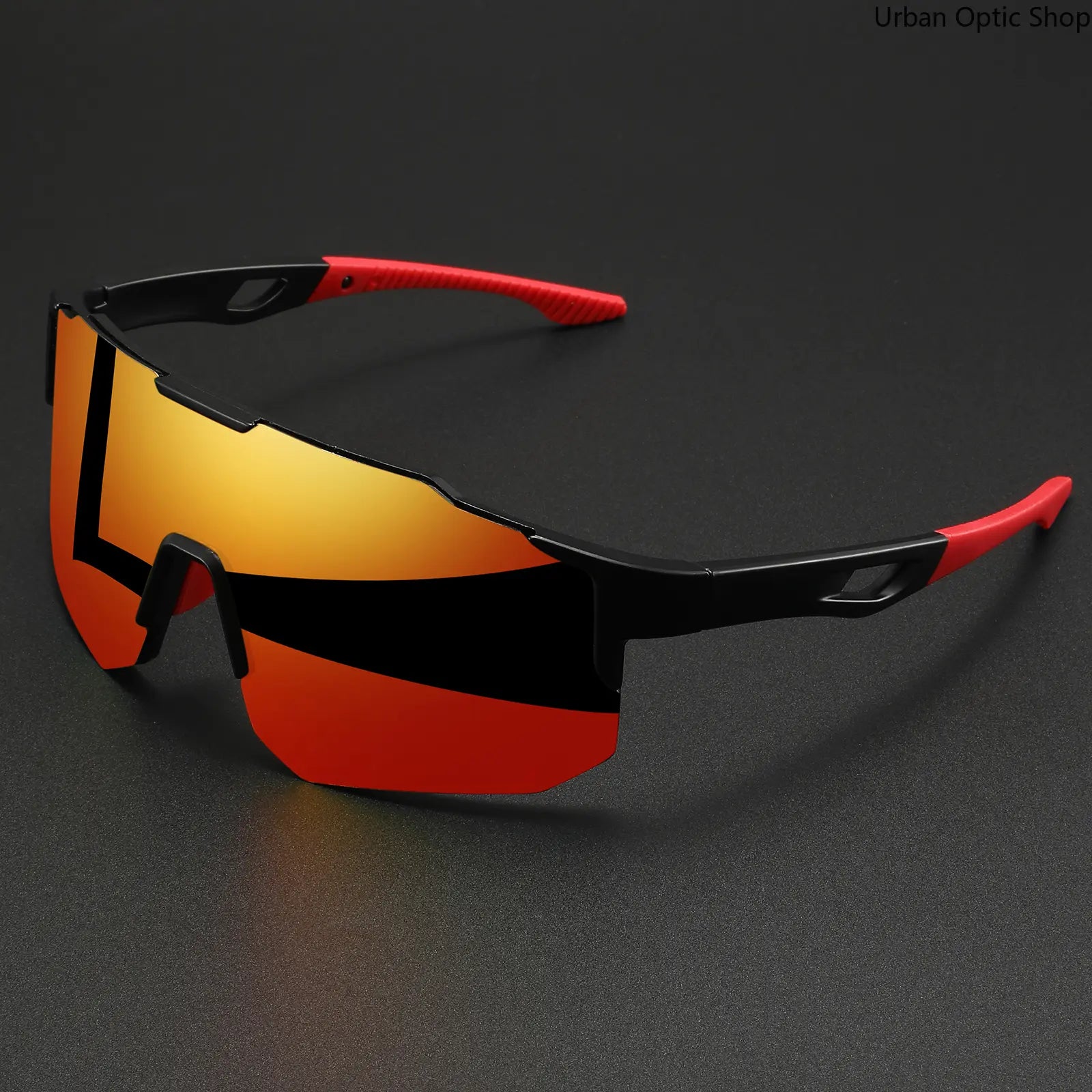 Oversized Wraparound Sports Sunglasses for Men Women, UV400 Protection Colorful Windproof anti Glare Eyewear, Comfort Fit Unisex Shades for Cycling Hiking Running Fishing Outdoor Activities