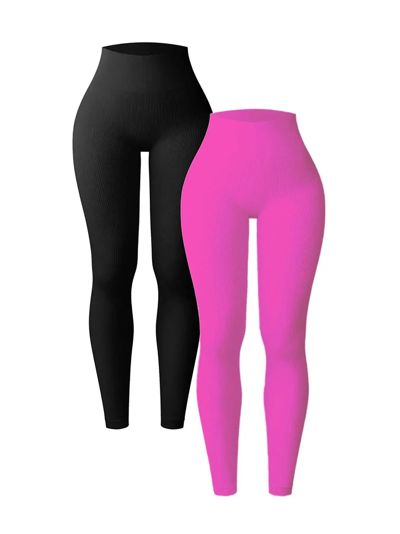 Women'S 1/2/3/4/5 Pcs Solid Color High Waist Sports Leggings, Casual Athleisure Style Comfy Breathable Skinny Pants for Yoga Gym Workout Running, Women'S Sport & Outdoor Clothing for Summer Spring Fall, High Waist Athletic Trousers, Four Season Leggings